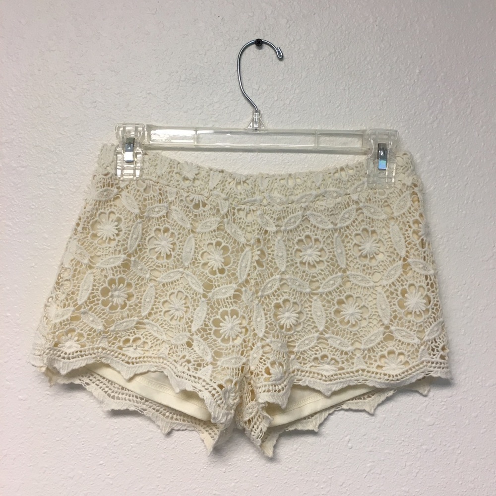 Crochet shorts